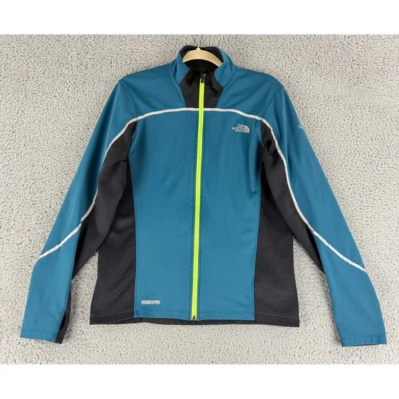 The North Face Flight Series Jacket Men's M Teal WINDSTOPPER Full Zip Running