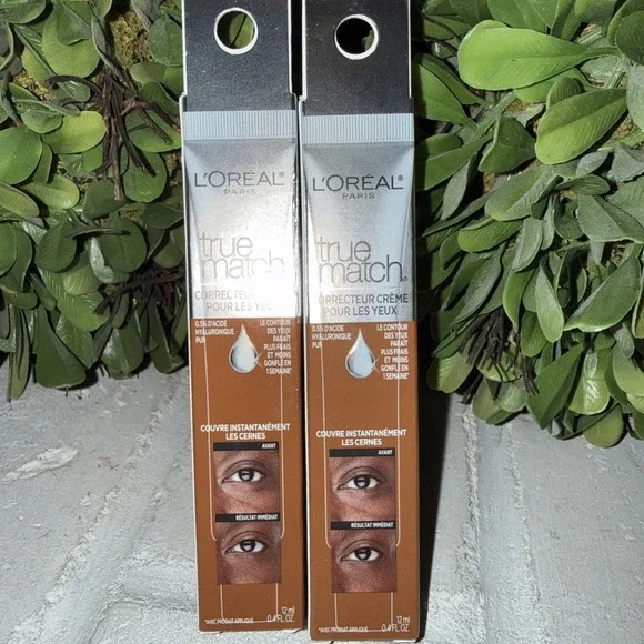 L'oreal True Match Eye Cream Concealer New In Package N 9-10 Deep 2 Pack‎