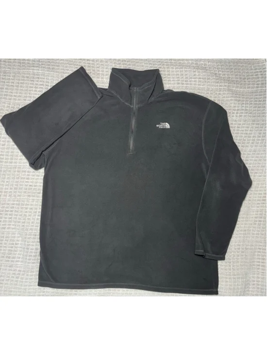 The North Face Men's XXL Gray Fleece Quarter Zip Pullover GUC Gorpcore