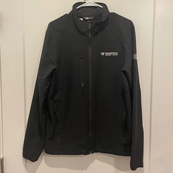 The North Face Mens Apex Bionic Softshell Jacket Black Full Zip Size Medium M