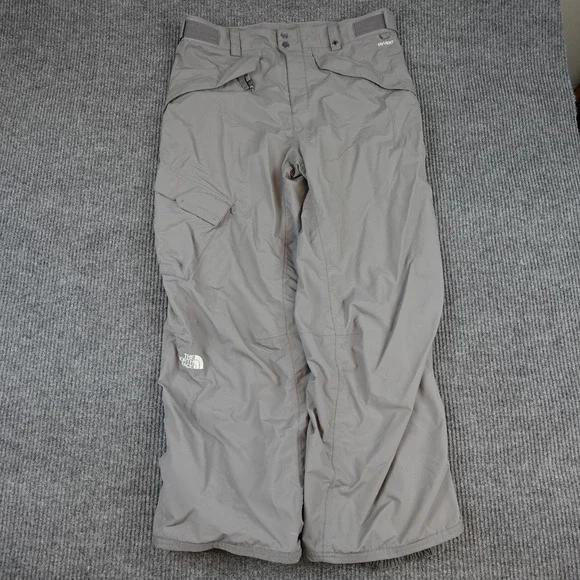 The North Face HyVent Snow Pants Mens Large Gray Waterproof Ski Snowboard