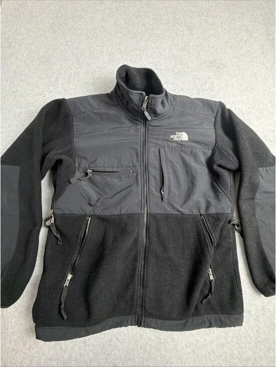 The North Face Denali Jacket Men Small Black Full Zip Fleece Vented Polartec