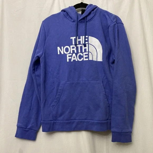 The North Face Purple Half Dome Logo Hoodie (A8F42) w/Front Pocket - SZ M