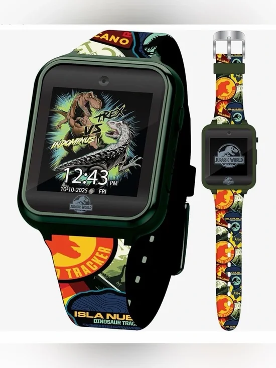 Jurassic World Kids Interactive Smart Watch with Touchscreen, Camera, Games,