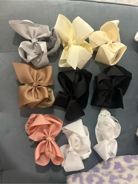 Large Grosgrain Bow headband - Assorted Neutrals & Pastels