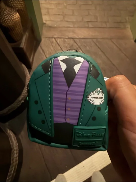 Loungefly Haunted Mansion Jacket Coin Purse - Teal & Purple