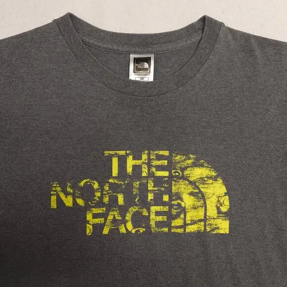 The North Face Crew Neck Short Sleeve Graphic T Shirt Mens Size Small S Gray