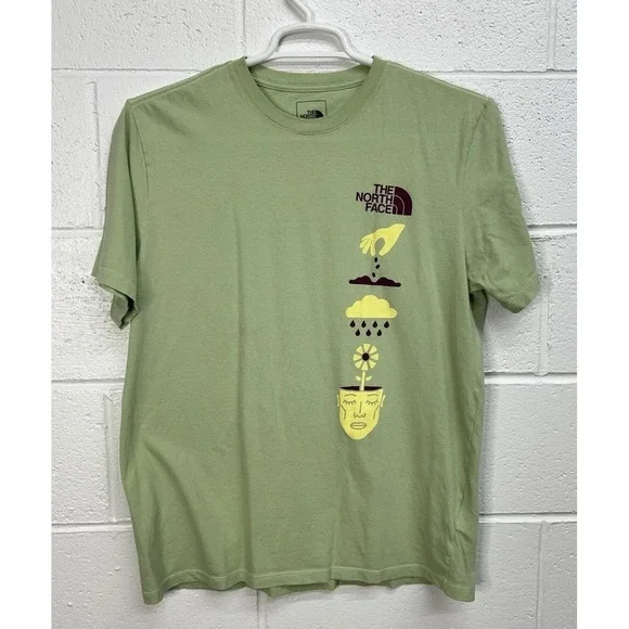 THE NORTH FACE BRAND PROUD S/S TEE MISTY SAGE/SNOW‎ / Large