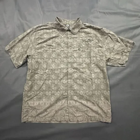 The North Face A5 Series Shirt Mens XL Short Sleeve Western Aztec Hiking Button