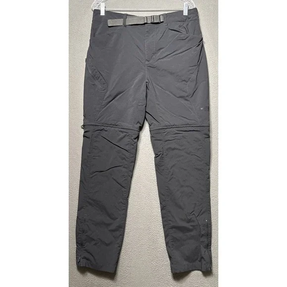 The North Face Paramount Pants Mens 34x31 Gray Convertible Trail‎ Hiking Outdoor