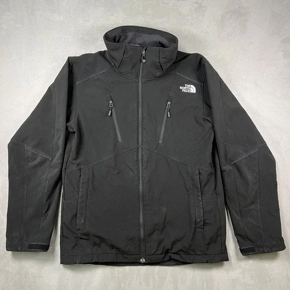 The North‎ Face Apex Bionic Softshell Jacket Mens S Black Full Zip Outdoor
