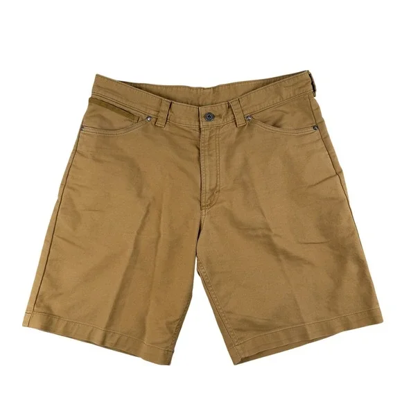 The North Face Shorts Men 34 Brown Chino Hiking Outdoor Stretch 5-Pocket Zip Fly