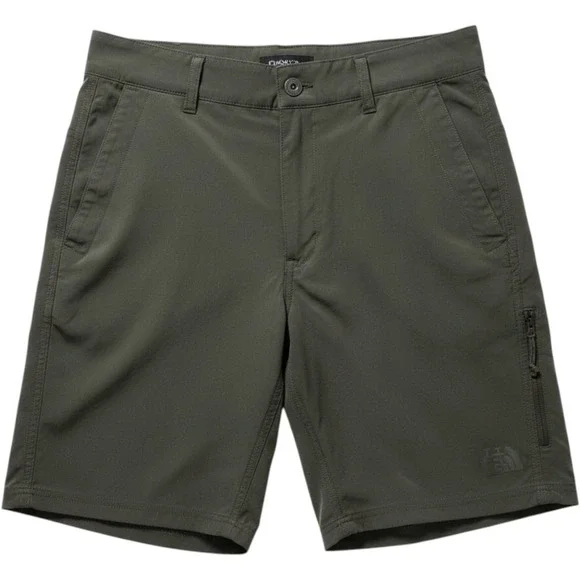 The North Face Mens Hiking Shorts 29 Green Stretch Zip Pocket Outdoor Trail