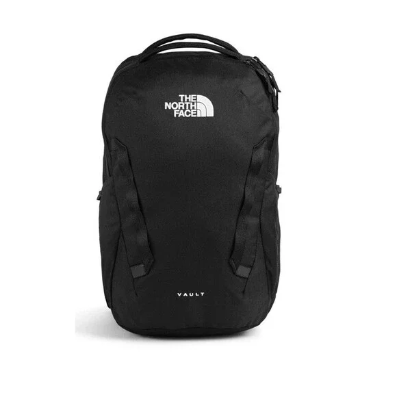 The North Face Vault Everyday Backpack Water Repellent Daypack Black 27L