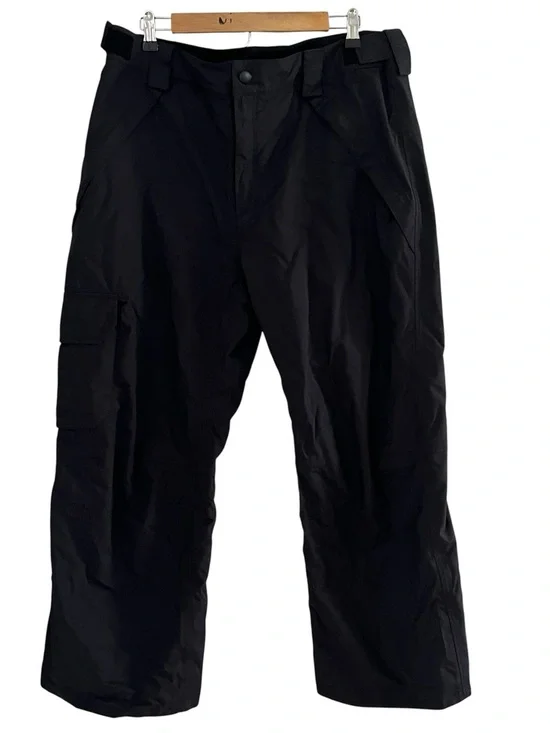 The North Face Men’s Sz L Black Cargo Pockets Waterproof Skiing Snow Pants