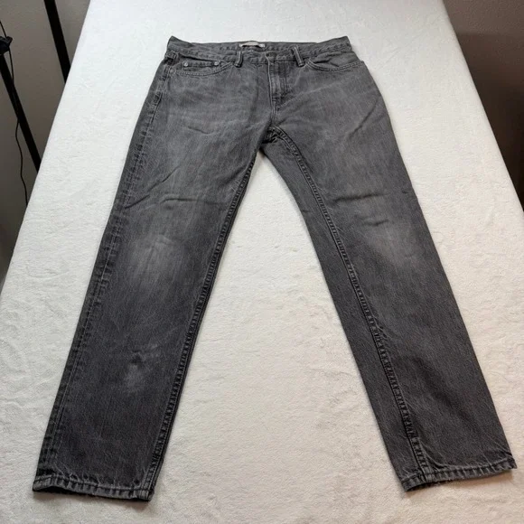 Banana Republic Heritage Jean Men 32 Grey Good Tapered Rinse S/373373-00 Fall 18