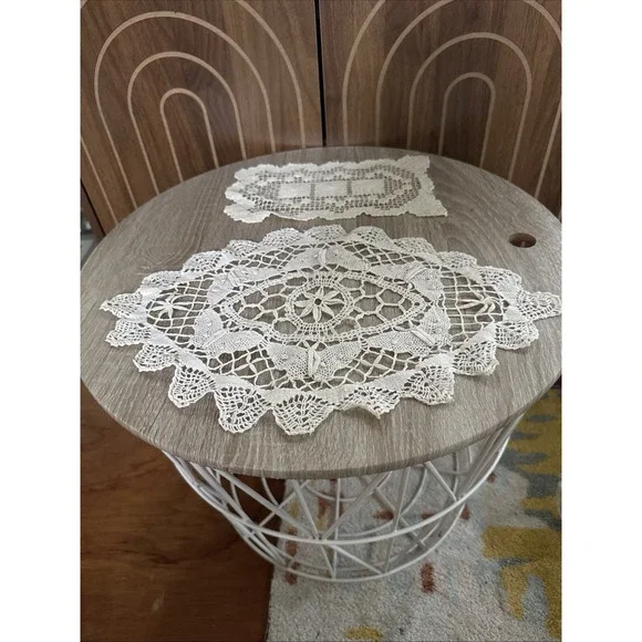 Set of 3 Vintage Antique Doilies Cottage Grandmacore Farmhouse Decor