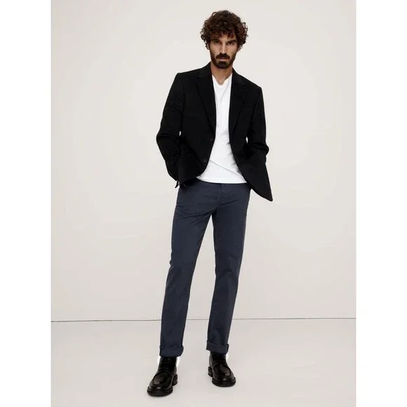 NWT $95 Banana Republic Slim Fit Travel Jeans Navy Blue Men Size 38x34 (J1)