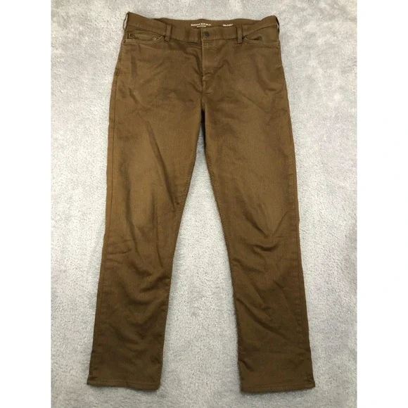 Banana Republic 5 Pocket Pants Mens 39x33 (Tag 38x34) Brown Traveler Slim Fit