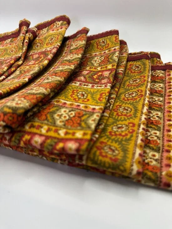 60's Kitchen Vintage Cloth Napkins x6
