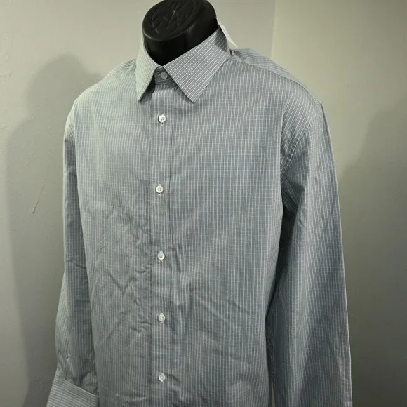 Banana Republic Button Down‎ Men XL NEW Tailored Slim Fit Plaid Long Sleeve