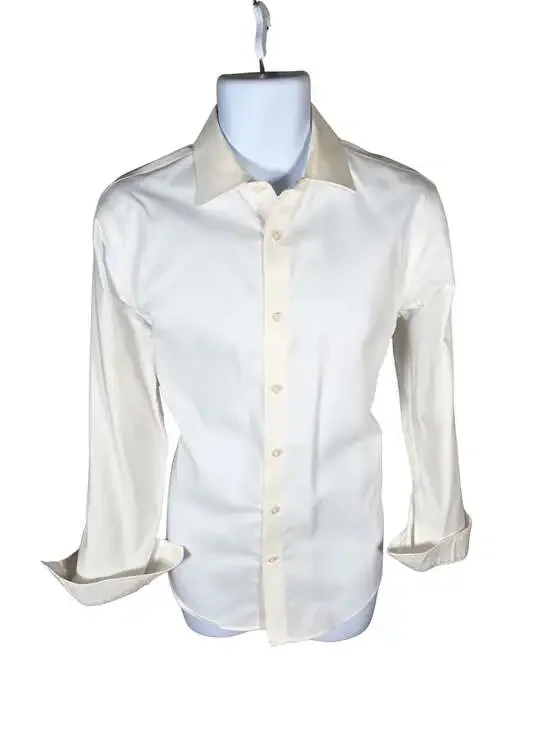 Banana Republic Slim Fit Non-Iron 100% Cotton White Dress Shirt