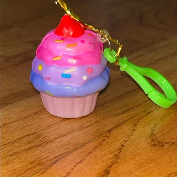 Free Gift w/ purchase - Small Colorful Squishy Cupcake Keychain