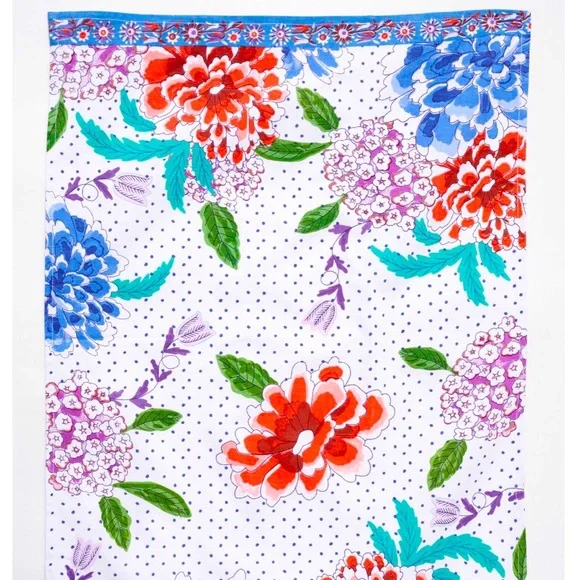 ANTHROPOLOGIE MAYA NWT FLORAL DISH TEA TOWEL
