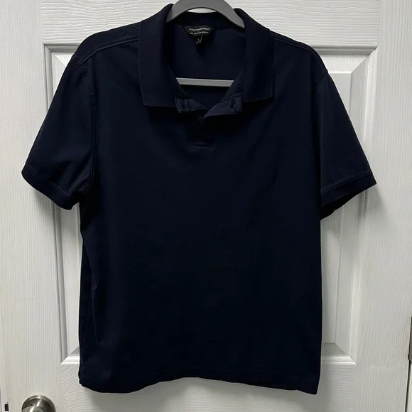 Banana‎ Republic Men's Luxe Touch Performance Navy Polo Shirt