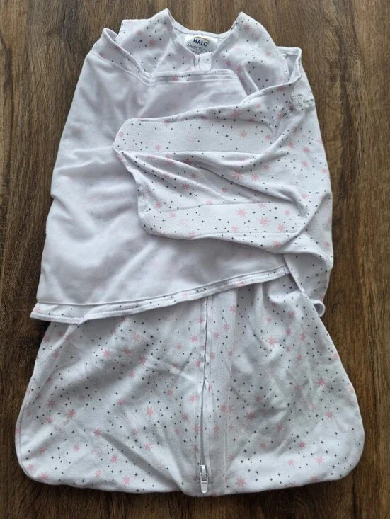 HALO Sleepsack Swaddle, 3-Way Adjustable Wearable Blanket Size Newborn