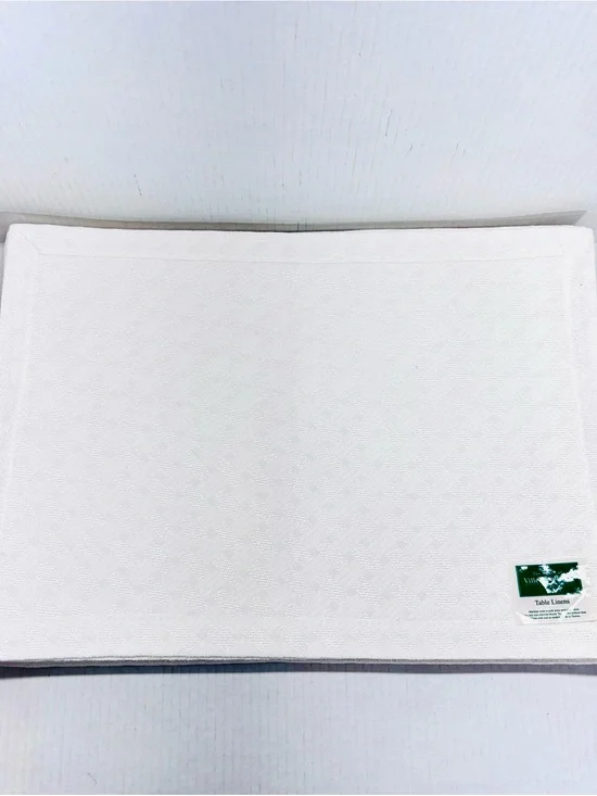 Set of 12 Villeroy & Boch ISABELLE Reversible Place Mats Cream / Ivory Holiday