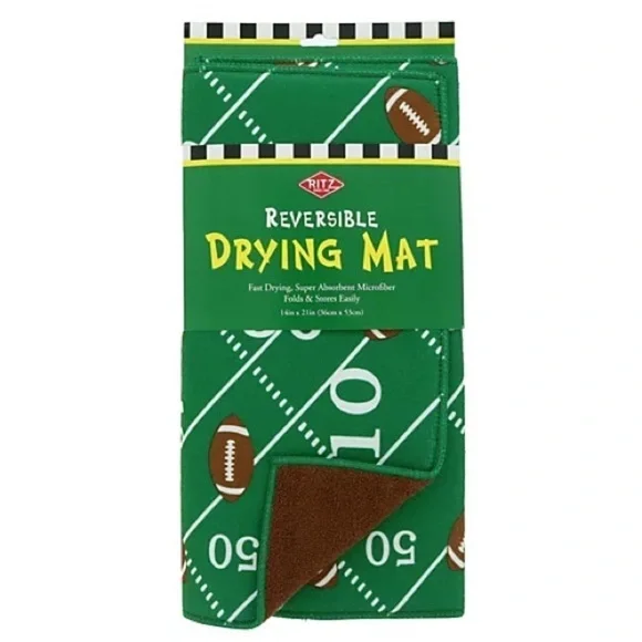 Ritz Reversible Drying Mat Footbal Go Flag