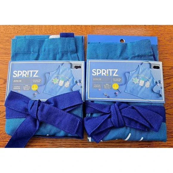 NWT Kids Hanukkah Cooking Apron Blue - Spritz™ Set Of‎ Two