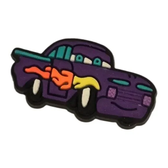 CARS Ramone Croc Shoe Charms | Fun Jibbitz Style Disney Purple Cartoon Flames
