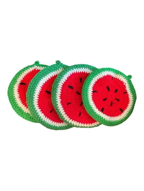 Handmade Crotchet Watermelon Potholders