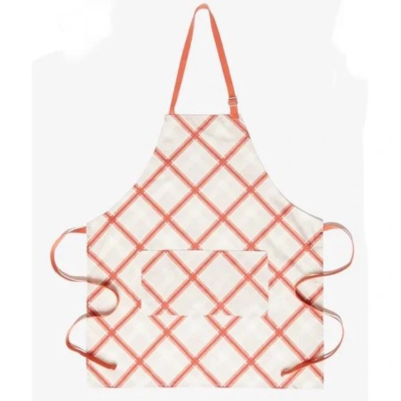 NWT Sewing Down South Cooking Apron Perfectly Plaid 27x31 Designed Craig Conover