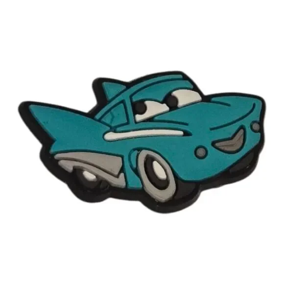 CARS Flo Croc Shoe Charms | Fun Jibbitz Style Disney Cartoon Turquoise Blue NWT