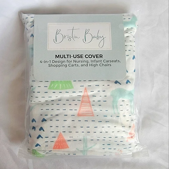 Bristin Baby 4-in-1 Multi-use Cover | Nursing  Carseat Shopping Cart High Chair