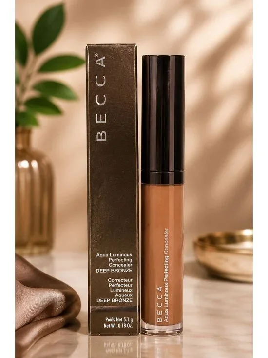 BECCA Aqua Luminous Perfecting Concealer Deep Bronze 0.18 oz Full Size NIB