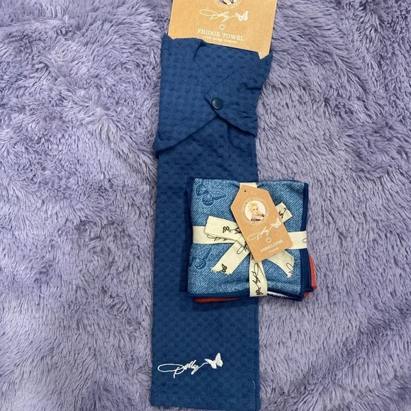 Dolly Parton Fridge‎ Towel & Dishcloths Set Summer Collection Limited Edition