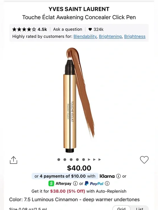Yves Saint Laurent Touche Éclat Concealer - Cinnamon Brown