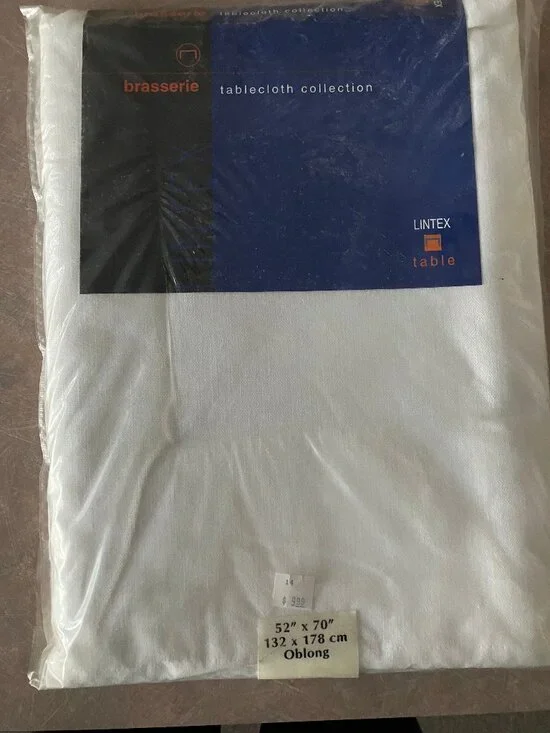 NWT Brasserie White Tablecloth