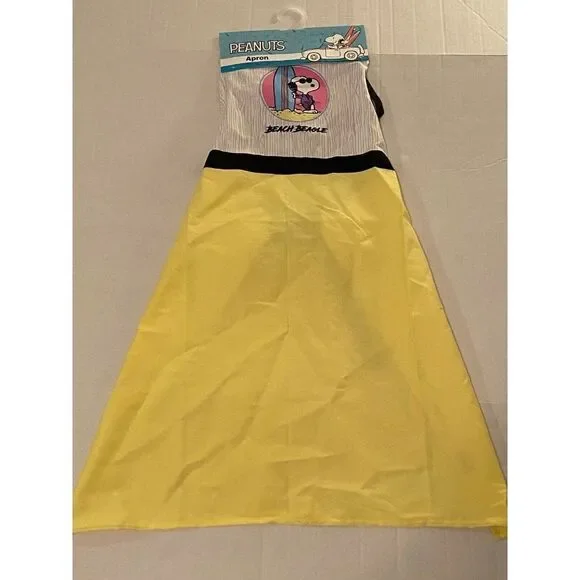 ‎Peanuts SNOOPY Beach Beagle Kitchen Apron Surf