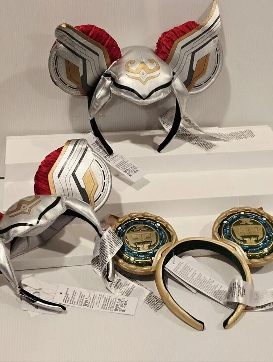 Disney Parks Mickey Ears Marvel Headband Set New