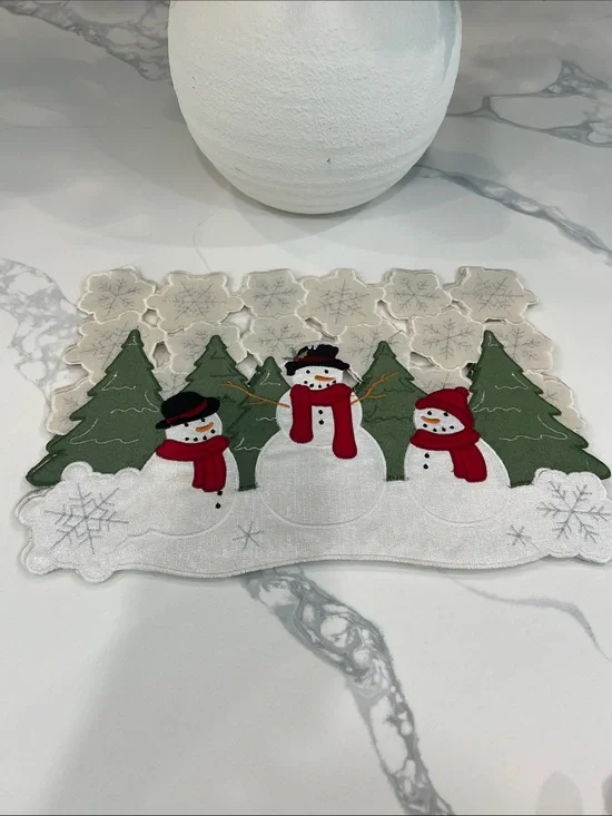 4p☃️🌲 Fabric Placemats