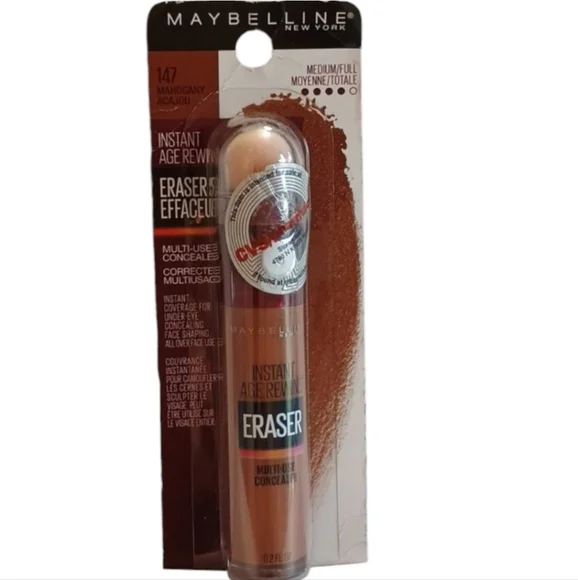 4 x Maybelline Instant Age Rewind Eraser Concealer 147 Mahogany