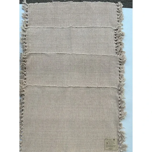 4 New Woven Rag Rug Placemats - Park‎ B Smith - Eco Solid - Terra Cotta