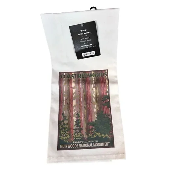 Lantern Press Tea Towel Coast Redwood Muir