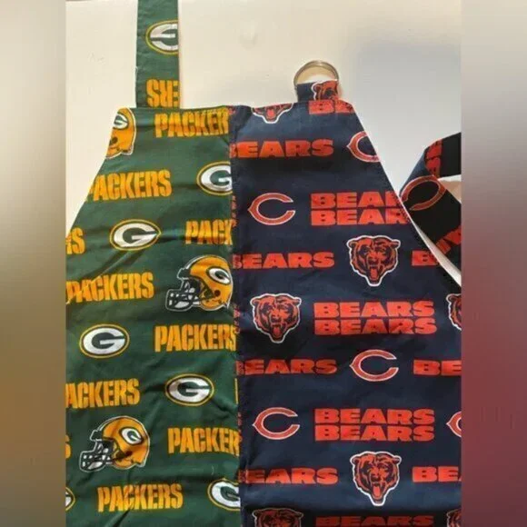 Combination Chicago Bears Green Bay Packers Barbeque Apron