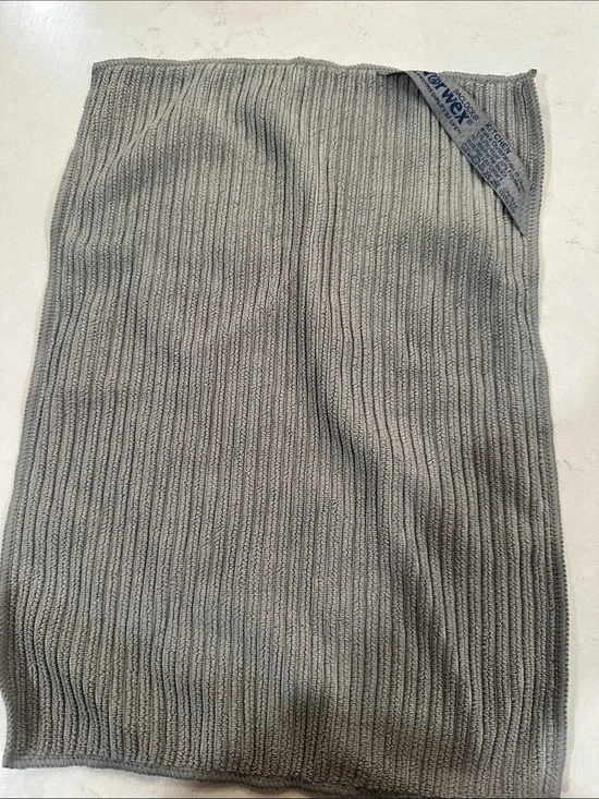 Norwex Gray Ribbed Kitchen Towel